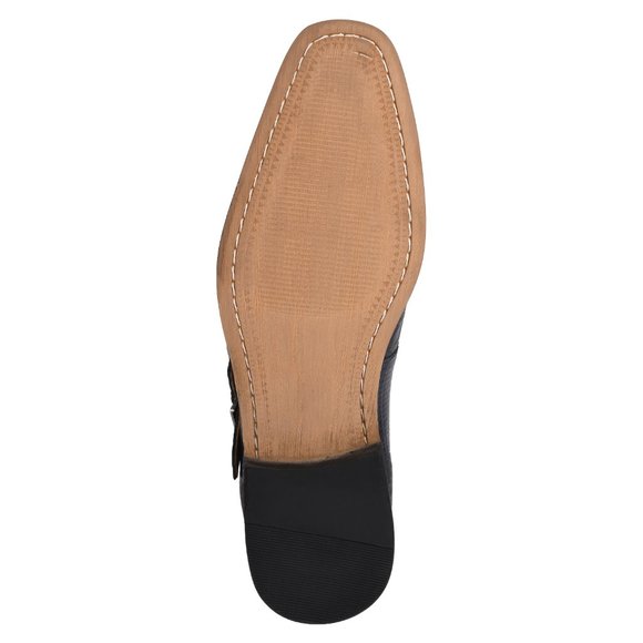 GRACE Genuine Leather Oxford Style Monk Straps - Picture 7 of 7